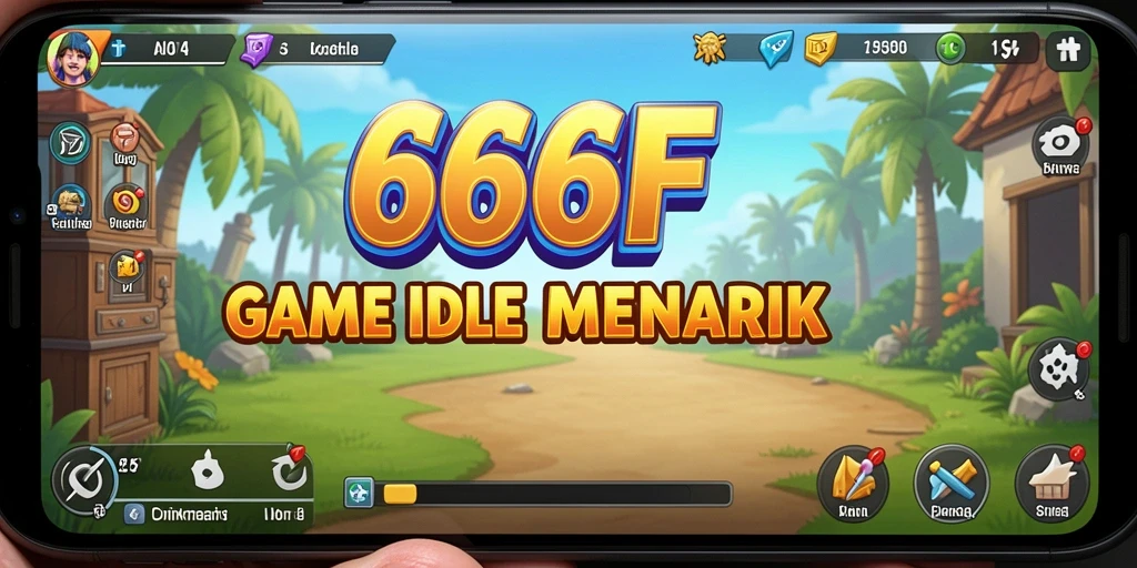Screenshot gameplay <strong>666F</strong> menampilkan mekanisme pengumpulan sumber daya.