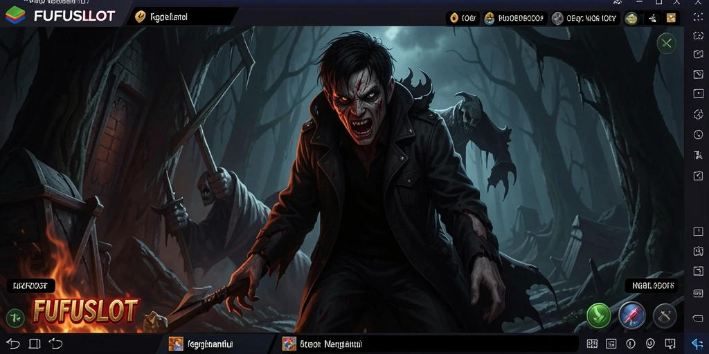 Gameplay FUFUSLOT yang menegangkan dan menyeramkan.