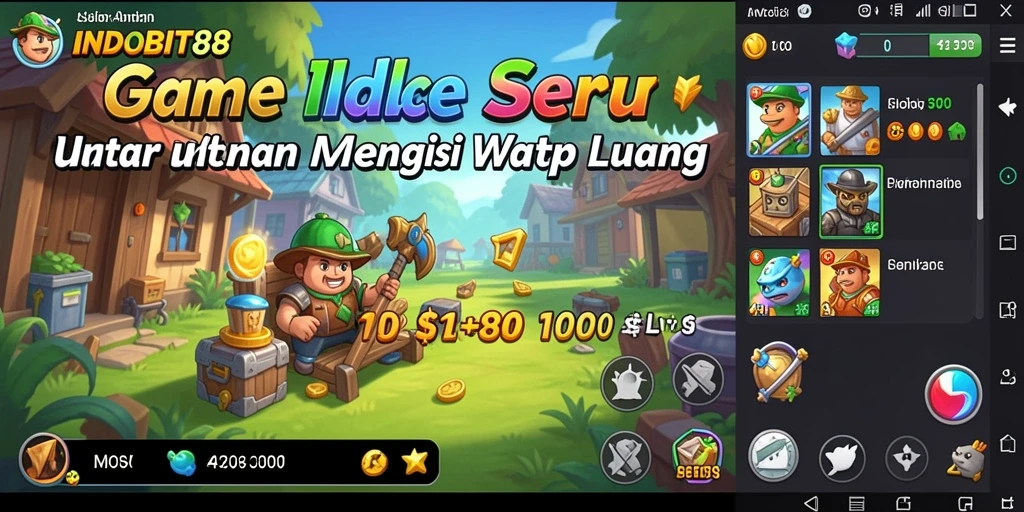 Tangkapan layar INDOBIT88 menampilkan gameplay seru dan grafis menarik.