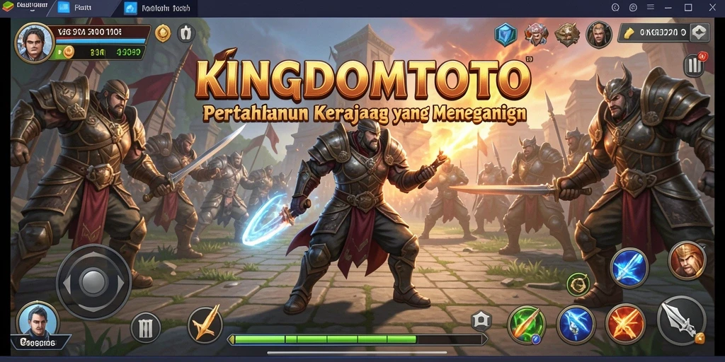 Screenshot menampilkan aksi seru dalam permainan Tower Defense KINGDOMTOTO.