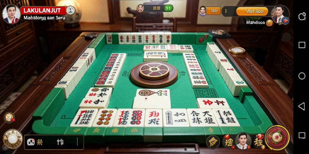 Tampilan gameplay Mahjong yang seru dari LAKULANJUT.