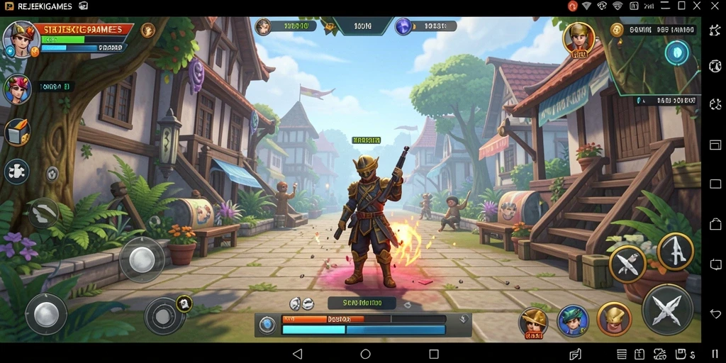 Tampilan gameplay menegangkan di REJEKIGAMES