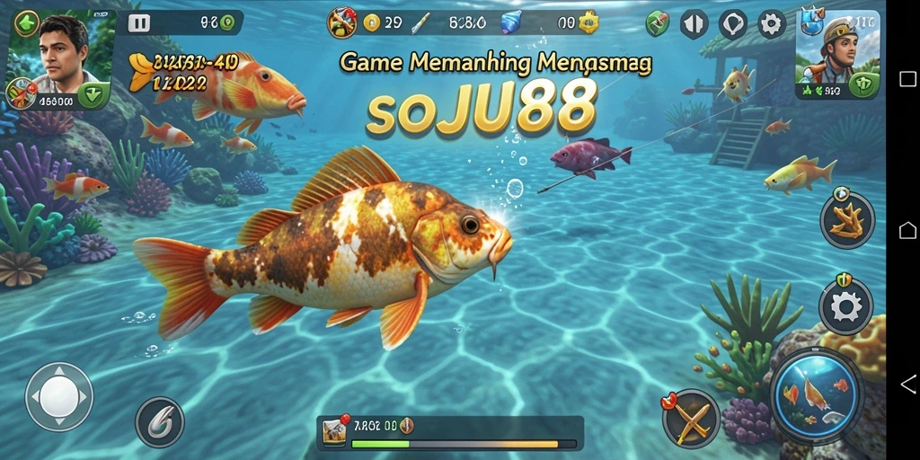 Tampilan gameplay SOJU88 yang menarik dengan pengalaman memancing yang imersif.